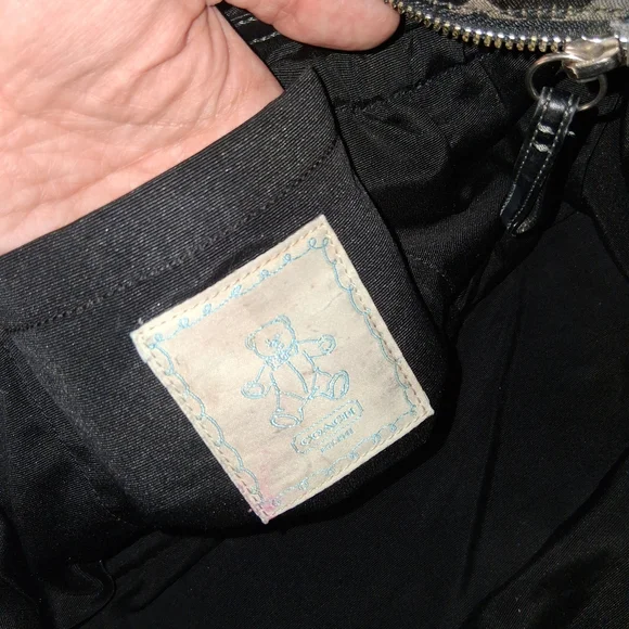 Coach Black and Gray 06' Baby Bag with Signature Monogram - Picture 16 of 16